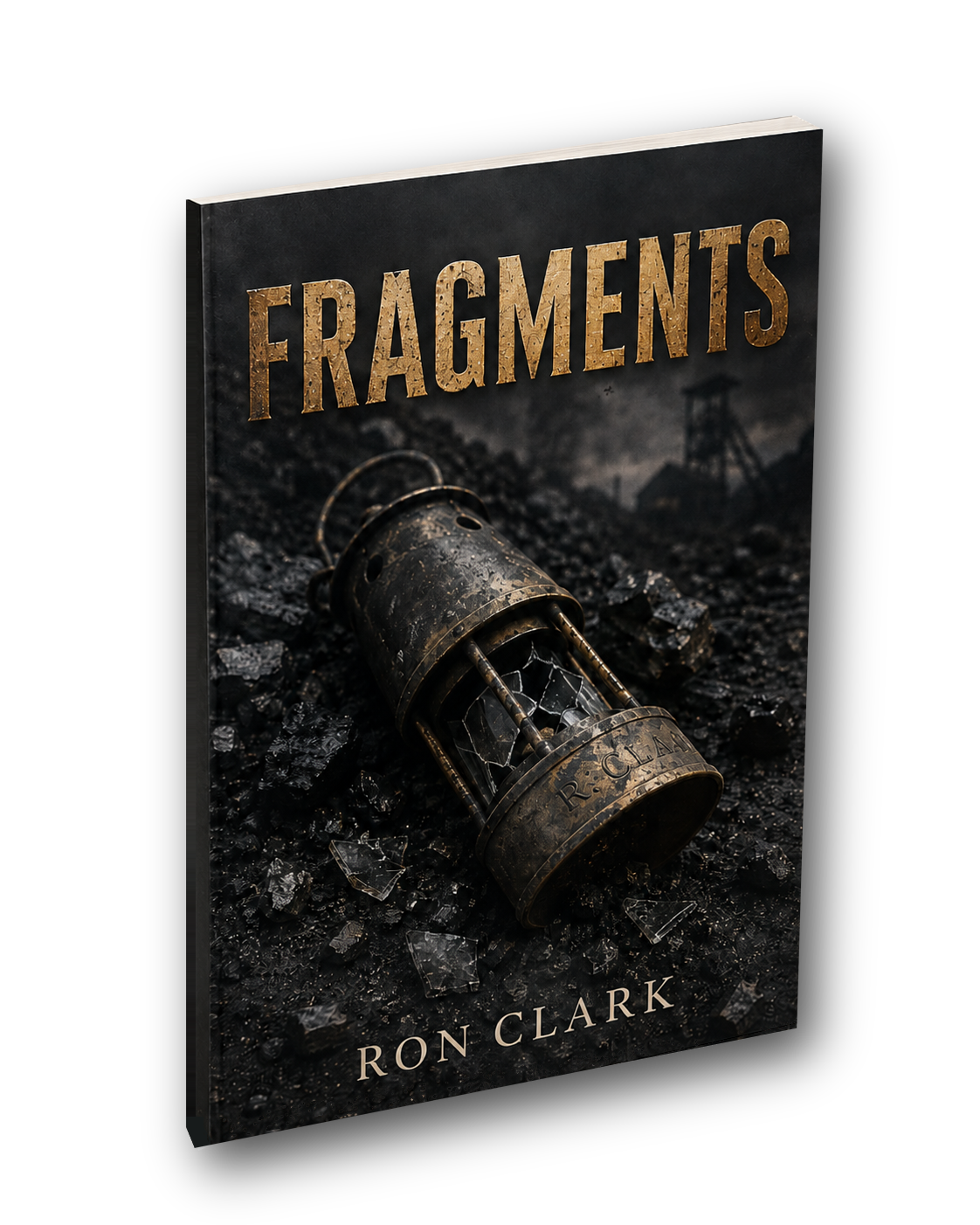Fragments by Ron Clark, shown as a slim paperback book
